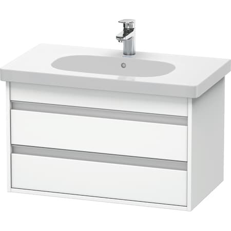 Duravit Ketho Wall-Mounted Vanity Unit Kt664701818 White Matt KT664701818